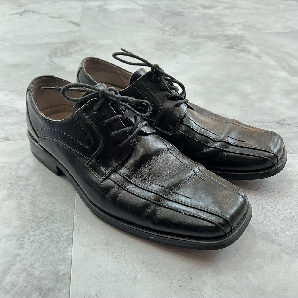 Stacy Adams Size‎ 9.5 Black Leather Dress Shoes